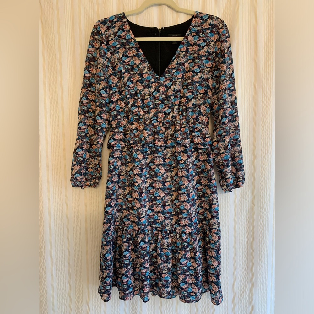 Precious Flower Peplum JCREW Dress